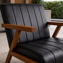 Ver imagem 2 de Kit 2 Poltronas Serena Pés Madeira Maciça para Sala de Estar ou Tv Tecido Courino Moderna Decorativa