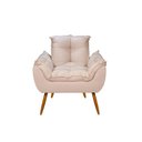 Ver imagem 3 de Kit 02 Cadeiras Poltronas Opala Suede Black Cor:bege