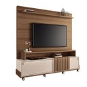 Ver imagem 1 de Estante Painel para Tv 65 Polegadas Petros 180x180-castanho-off White-edecasamoveis