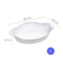 Ver imagem 7 de Kit 3 Assadeira Oval Opaline Pmgtravessa Forma Vodro Forno