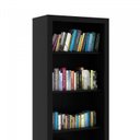 Ver imagem 4 de Conjunto 3 Peças com 1 Mesa para Escritório em L, Estante Livreiro e 2 Portas Preto