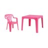 Mesinha e Cadeira Plastica Infantil Jardim Lisa Mor Cor:azul - 3