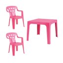 Ver imagem 5 de Mesinha e Cadeira Plastica Infantil Jardim Lisa Mor Cor:azul
