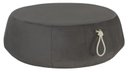 Ver imagem 1 de Puff Ciprien Veludo Cinza Cordao Chamapgne 27cm - 60161