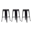 Ver imagem 1 de 3 Banquetas Tolix Iron Design Industrial Preta 76 Cm Aço