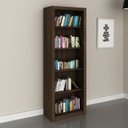 Ver imagem 3 de Kit 3 Peças com 1 Mesa para Escritório em L, Estante Livreiro e Estante 2 Portas