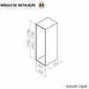 Ver imagem 5 de Prateleira de Armário 5 Bandejas 48x33x175cm Coluna Deslizante Organize Masutti