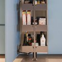 Ver imagem 4 de Prateleira de Armário 5 Bandejas 48x33x175cm Coluna Deslizante Organize Masutti