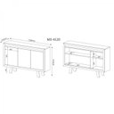 Ver mais imagens de Conjunto 3 Peças com Escrivaninha em L, Estante Livreiro e Balcão para Escritório 3 Portas