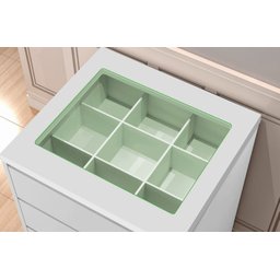 Mesa de Cabeceira 04 gavetas Decor Branco MDF - 3 Mesa de Cabeceira 04 gavetas Decor Branco MDF - 3