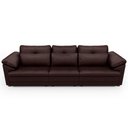 Ver imagem 6 de Sofá Retrátil para Sala de Estar 4 Lugares 332cm Riza S03 Couro Caramelo - Lyam Decor