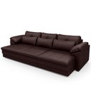 Ver imagem 7 de Sofá Retrátil para Sala de Estar 4 Lugares 332cm Riza S03 Couro Caramelo - Lyam Decor