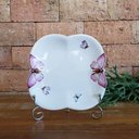 Ver imagem 7 de Jogo 12 Prato de Sobremesa Borboletas 19cm Porcelana Branco Wolff
