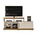 Ver imagem 2 de Rack para Sala Scala Carvalho Nobre Off White – Dj Móveis