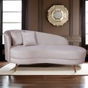 Ver imagem 2 de Chaise Longue Divã Emili em Madeira de Reflorestamento 160cm Veludo Shop Das Cabeceiras