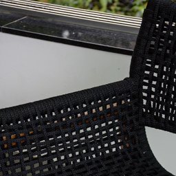 Jogo Mesa Jantar 1,50m Luxo Madeira Giratória 6 Poltronas Tokyo Corda Náutica - 5
