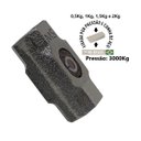 Ver imagem 3 de Marreta Premium Cabo de Madeira Envernizado Cunha Aço 2kg Minasul