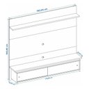 Ver imagem 3 de Painel para TV até 65 Polegadas 2 Portas em Vidro 1 Prateleira NT 1200 Notável Móveis