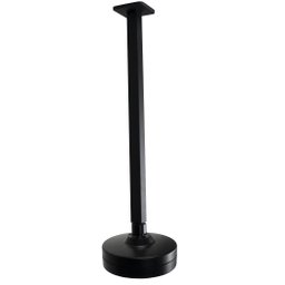 Ducha Flatt Autolimpante Abs Preto C/ Cano Suporte Teto 40 Cm - 3