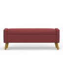 Ver imagem 1 de Recamier Bau Londres 1,60m Suede Bordo - Clique Decor