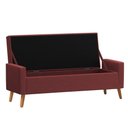 Ver imagem 3 de Recamier Bau Londres 1,60m Suede Bordo - Clique Decor