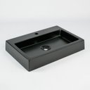 Ver imagem 3 de Cuba de Apoio Mármore Sintético Paris Preto Fosco Móveis Bosi