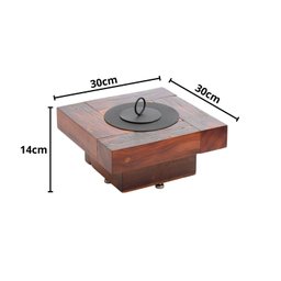 Lareira Ecológica de Mesa a Álcool Dom  Móveis - 4