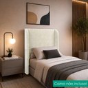 Ver imagem 5 de Cabeceira Solteiro 100 cm com Frame Imperial Linho Bege Impo