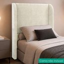Ver imagem 2 de Cabeceira Solteiro 100 cm com Frame Imperial Linho Bege Impo