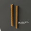 Ver imagem 6 de Guarda Roupa Casal Modulado com Espelho e Cabeceira 100% MDF Imperial Yescasa Cinamomo/Chumbo
