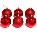 Ver imagem 2 de Kit 12 Bolas Vermelhas Enfeite Natalino Árvore Natal 60mm