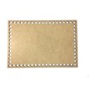 Ver imagem 3 de Kit 10 Base Retangular 20x30 Cm Mdf Cru para Cesto Crochê Fio de Malha