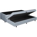 Ver imagem 4 de Base Box Solteiro c/ Baú na Cama Auxiliar Gaby 88x188 Cinza