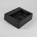Ver imagem 5 de Cuba de Apoio Mármore Sintético Quadra Preto Fosco Móveis Bosi