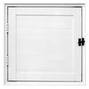 Ver imagem 1 de Porta Lambril Abrigo Alçapão Alumínio Branco 80x80 - Linha 25