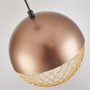 Ver imagem 3 de Lustre Pendente Nordecor Rezi 2932 18cm Cobre / Dourado Brilho Led Bivolt