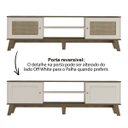 Ver imagem 3 de Conjunto Sala Rack P/ Tv até 75" com 2 Portas, Buffet Aparador 1 Porta Charlotte Pinho/off White - a