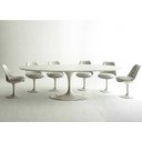 Ver imagem 4 de MESA SAARINEN OVAL 1,20X0,80 BASE BRANCA TAMPO BRANCO