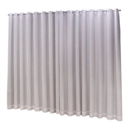 Cortina Blackout com linho 4,00x2,30 Para Varão Duplo:Palha - 1