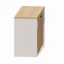 Ver imagem 6 de Armário para Escritório Baixo 120cm x 74cm com 2 Portas de Correr e Chave Corporate Branco/Carvalho