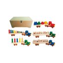 Ver imagem 2 de Brinquedos Educativos Baú Carreta Didáticas 5 Carretas