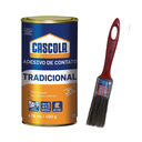 Ver imagem 1 de Kit Cola Contato 400g Cascola Sapateiro + Pincel 1" p/Aplicação