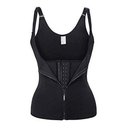 Ver imagem 1 de Cinta Modeladora Dupla Compressão Redutor Ziper Preto M