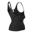 Ver imagem 2 de Cinta Modeladora Dupla Compressão Redutor Ziper Preto M