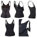 Ver imagem 3 de Cinta Modeladora Dupla Compressão Redutor Ziper Preto M