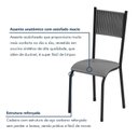 Ver imagem 7 de Conjunto Sala de Jantar 6 Lugares Retangular Mesa Bp 136x75cm Mariana