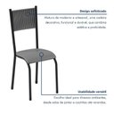 Ver imagem 6 de Conjunto Sala de Jantar 6 Lugares Retangular Mesa Bp 136x75cm Mariana