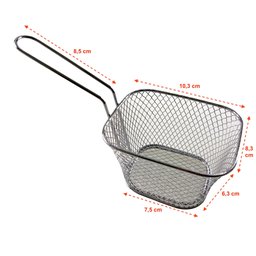 Kit 10 Cesta Para Servir Porções Frituras Salgados Petiscos Batata Hamburgueria Festa - 11