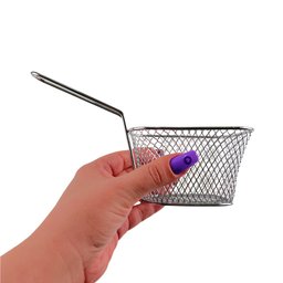 Kit 10 Cesta Para Servir Porções Frituras Salgados Petiscos Batata Hamburgueria Festa - 10