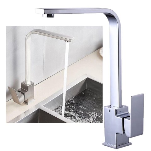 Torneira Monocomando Luxo Bancada Zinco Articulada 360º Pia Misturador Quente Frio Aerador Casa